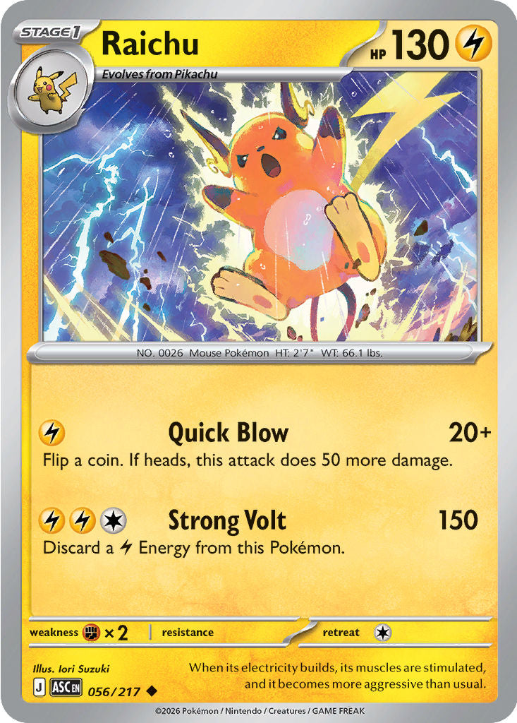 Raichu - 056/217 - Uncommon