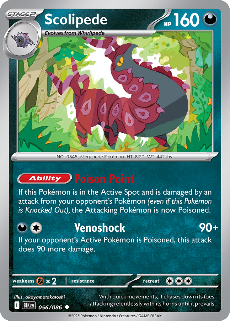 Scolipede - 056/086 - Uncommon