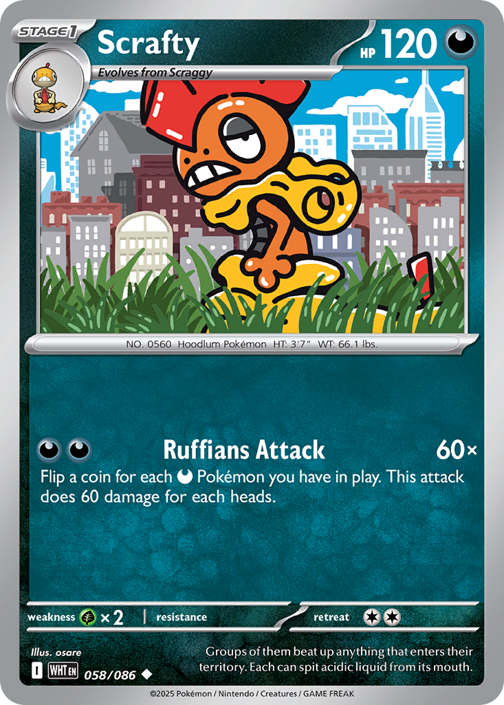 Scrafty - 058/086 - Uncommon