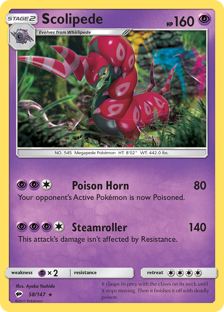 Scolipede - 058/147 - Rare