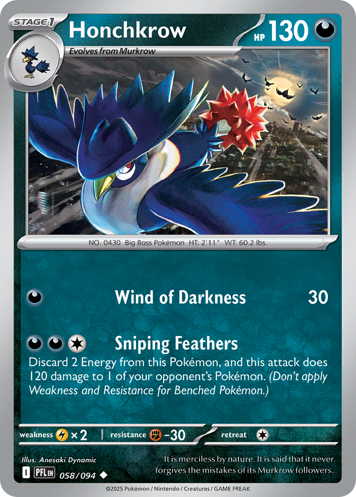 Honchkrow - 058/094 - Uncommon