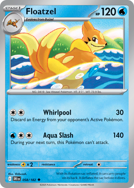 Floatzel - 058/182 - Uncommon
