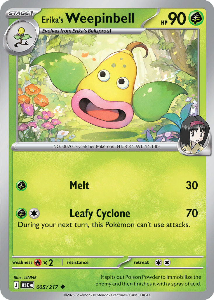 Erika's Weepinbell - 005/217 - Uncommon