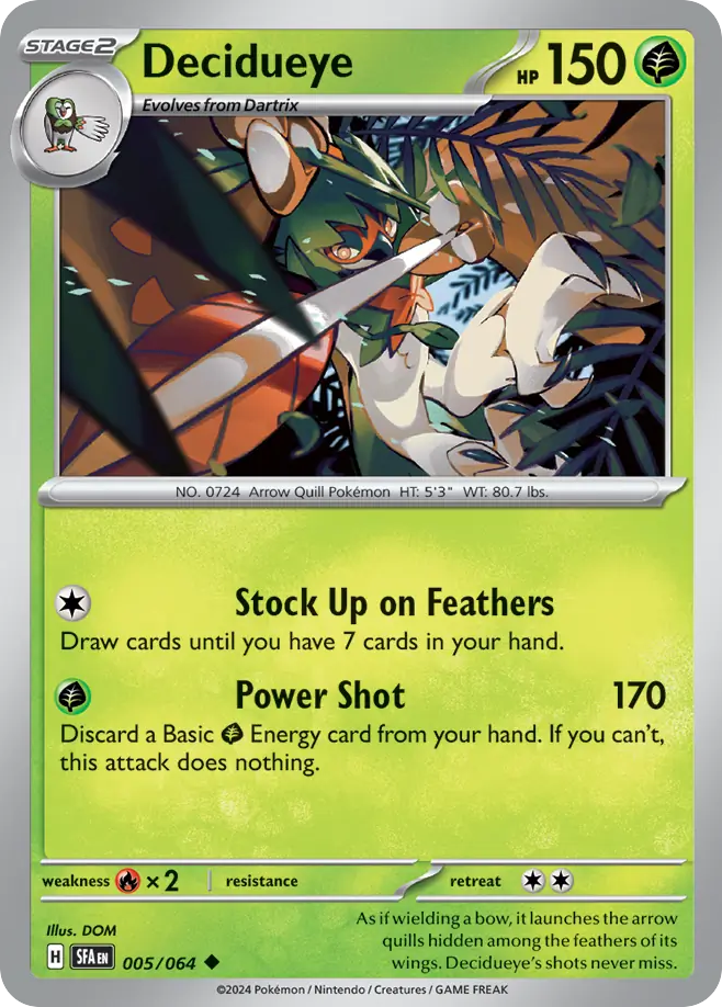 Decidueye - 005/064 - Uncommon