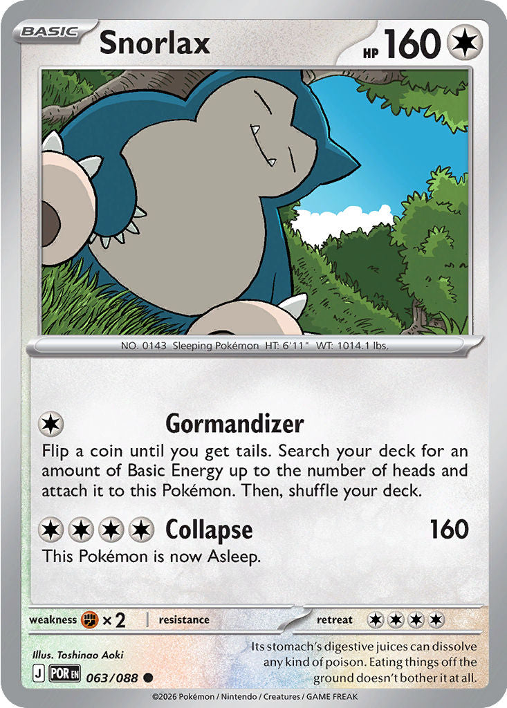 Snorlax - 063/088 - Common