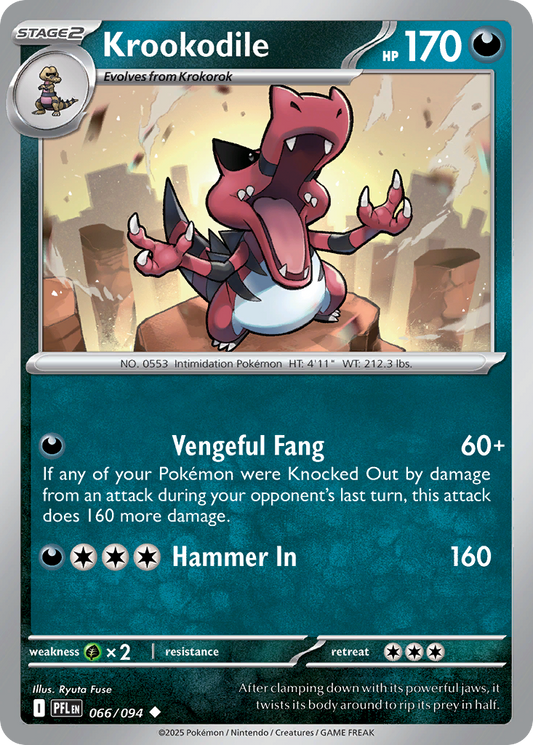 Krookodile - 066/094 - Uncommon