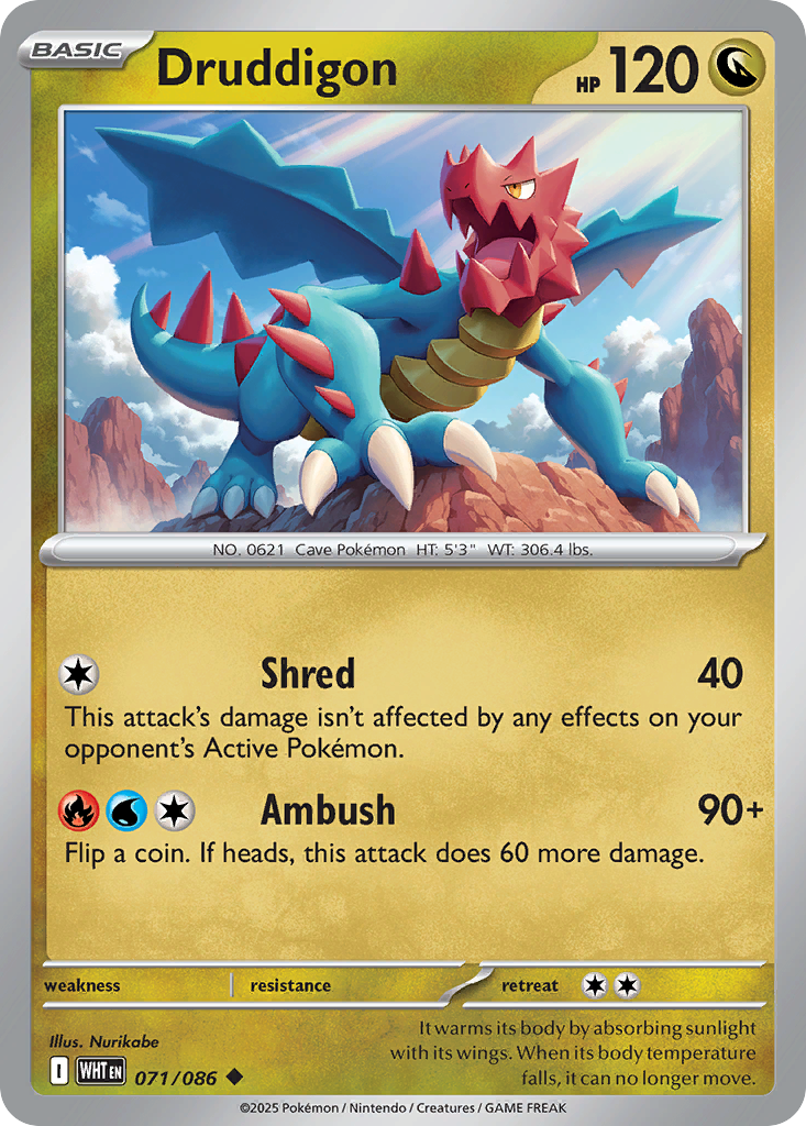 Druddigon - 071/086 - Uncommon