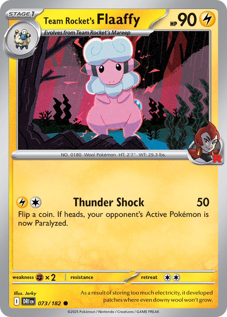Team Rocket's Flaaffy - 073/182 - Common