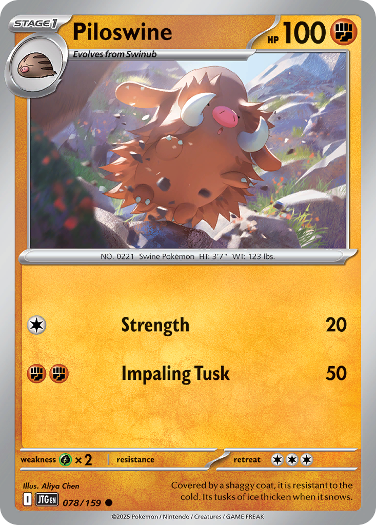 Piloswine - 078/159 - Common