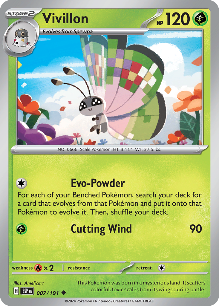 Vivillon - 007/191 - Uncommon