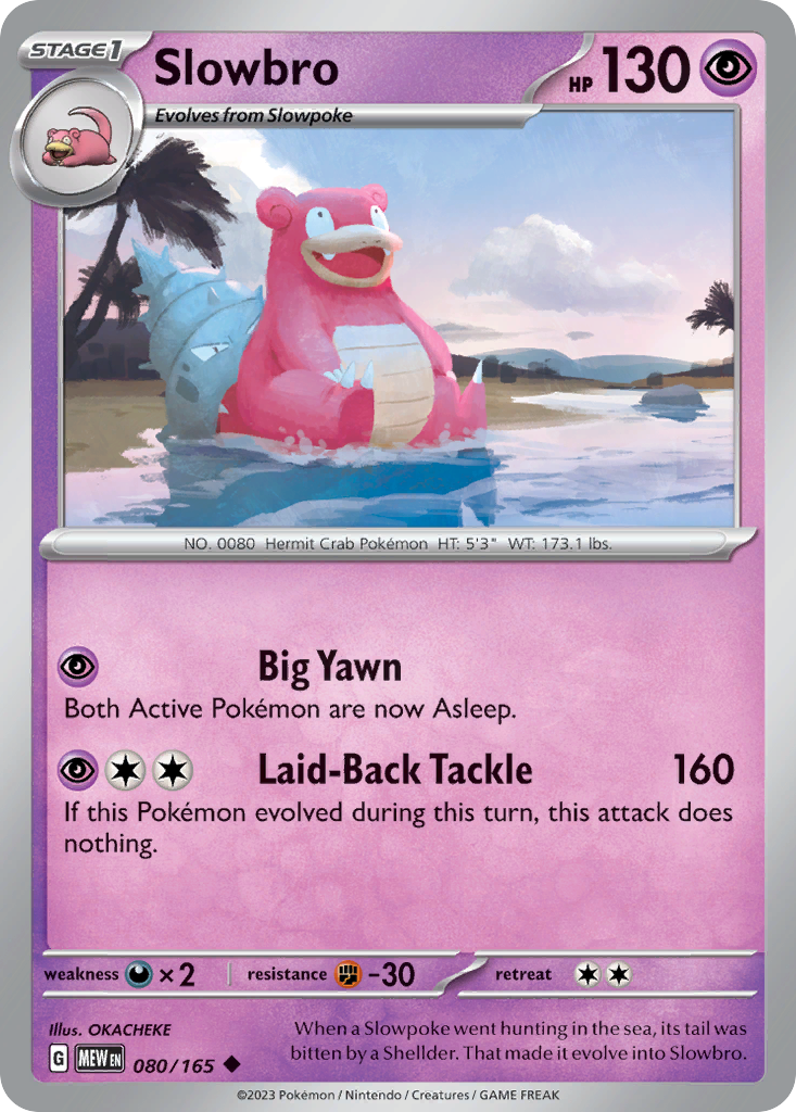 Slowbro - 080/165 - Uncommon