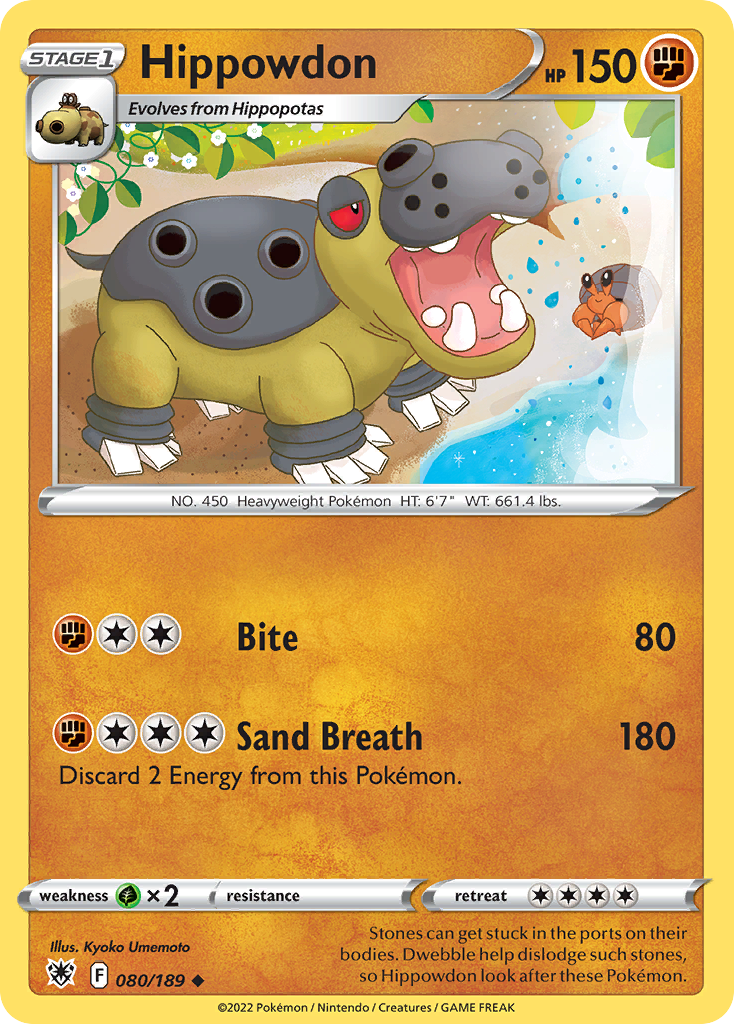 Hippowdon - 080/189 - Uncommon