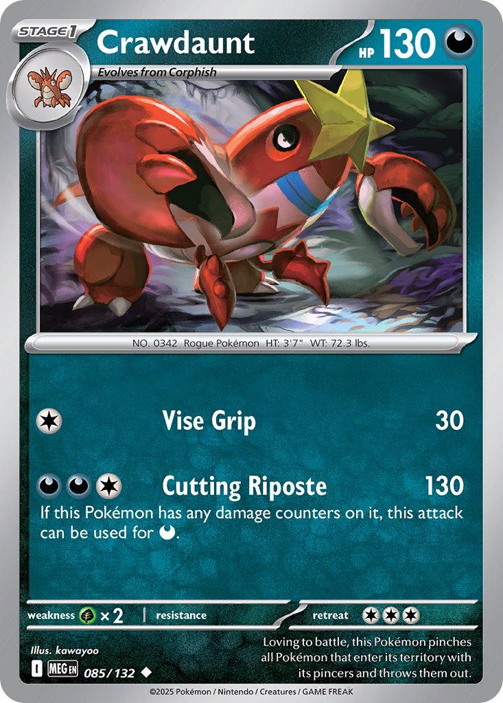 Crawdaunt - 085/132 - Uncommon