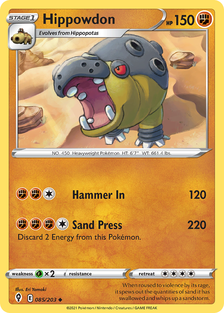 Hippowdon - 085/203 - Uncommon