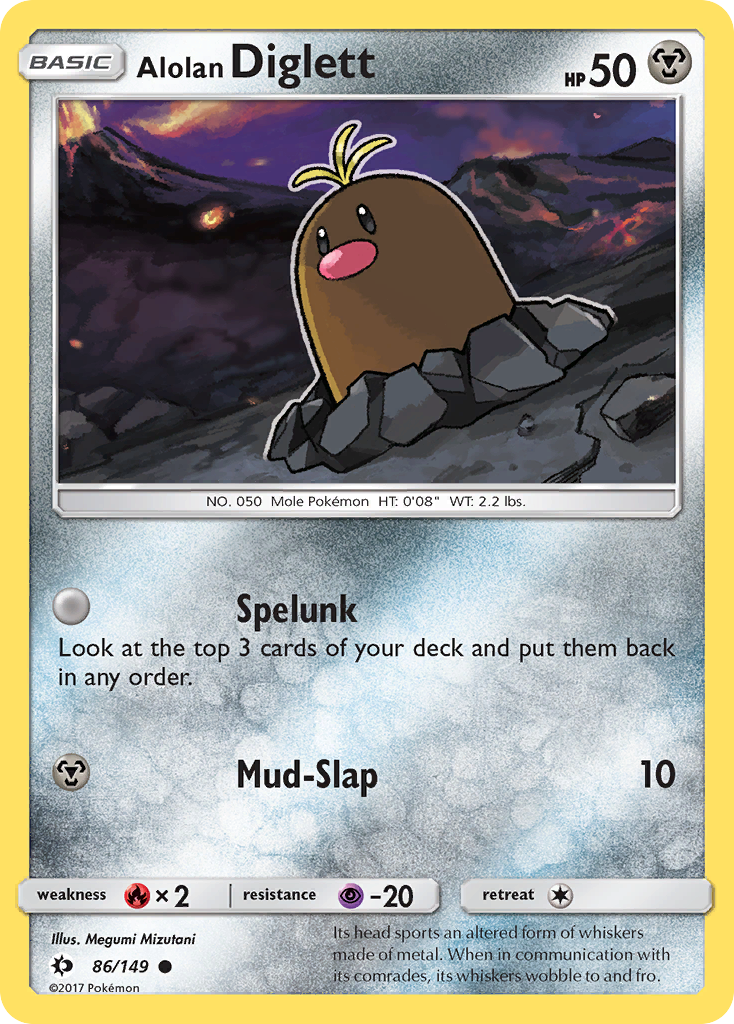 Alolan Diglett - 086/149 - Common