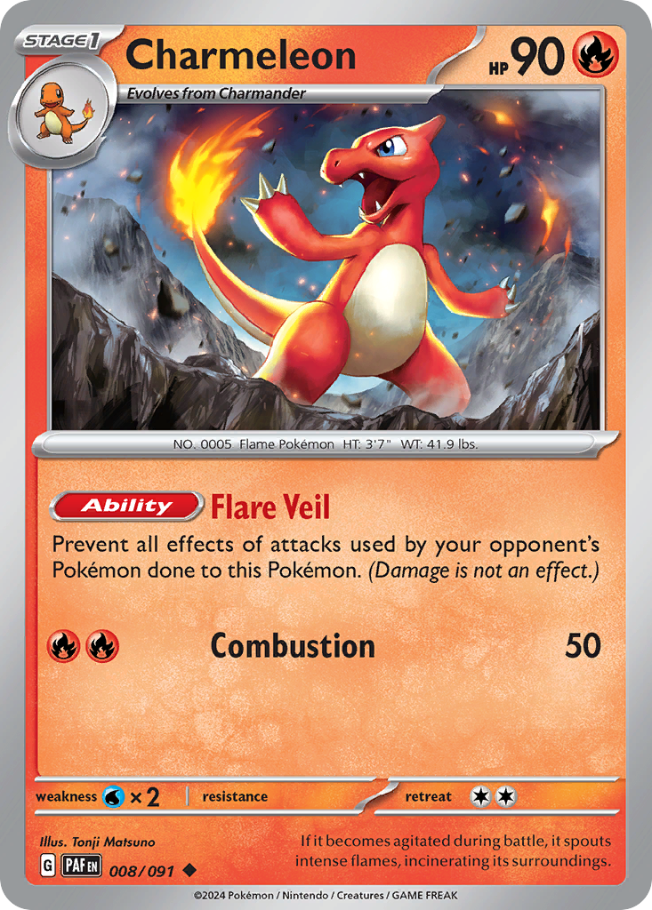 Charmeleon - 008/091 - Common