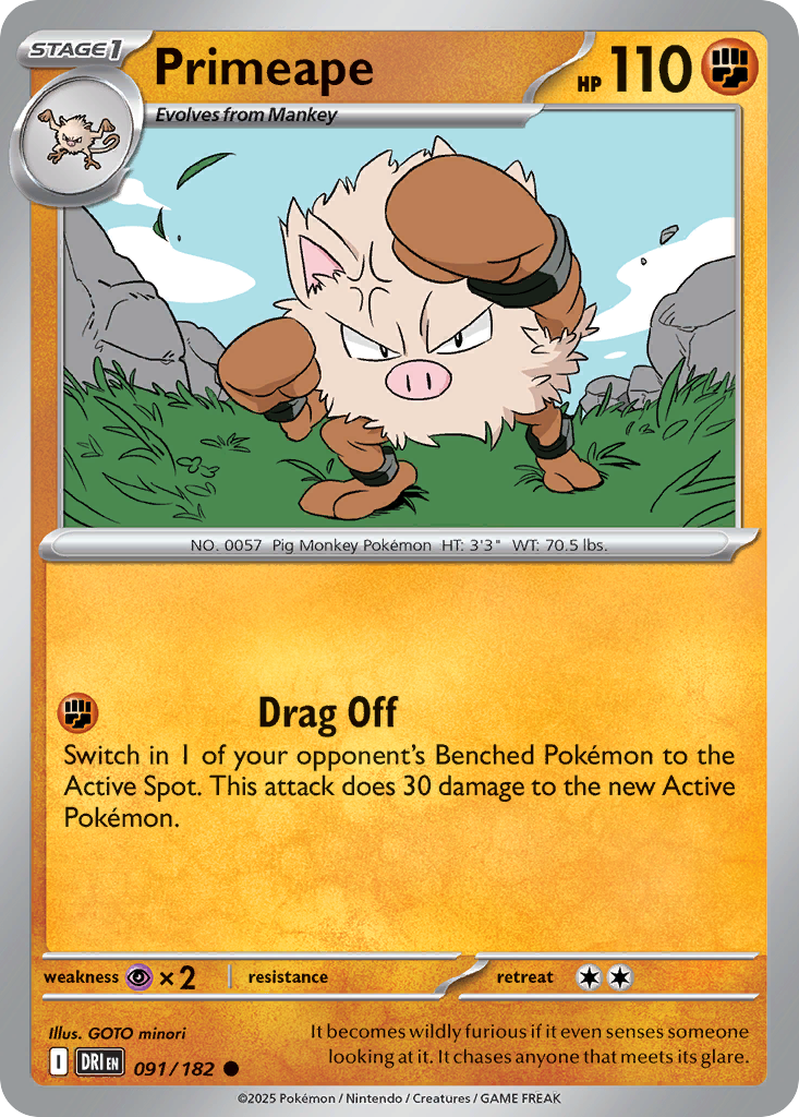 Primeape - 091/182 - Common