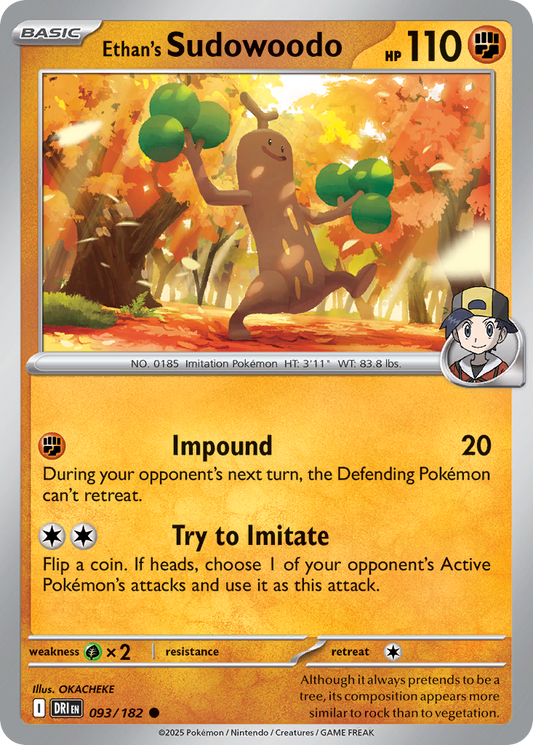 Ethan's Sudowoodo - 093/182 - Common