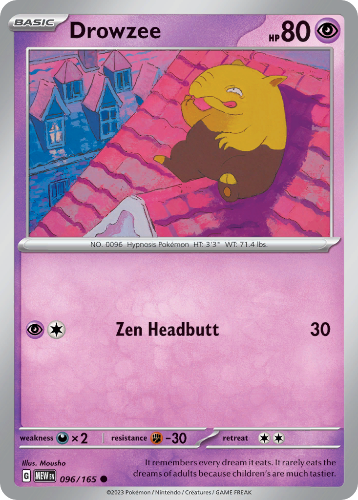 Drowzee - 096/165 - Common