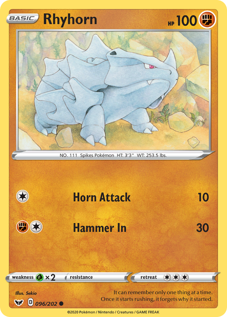 Rhyhorn - 096/202 - Common