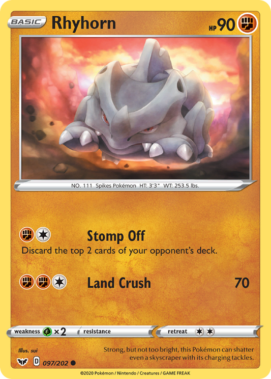 Rhyhorn - 097/202 - Common